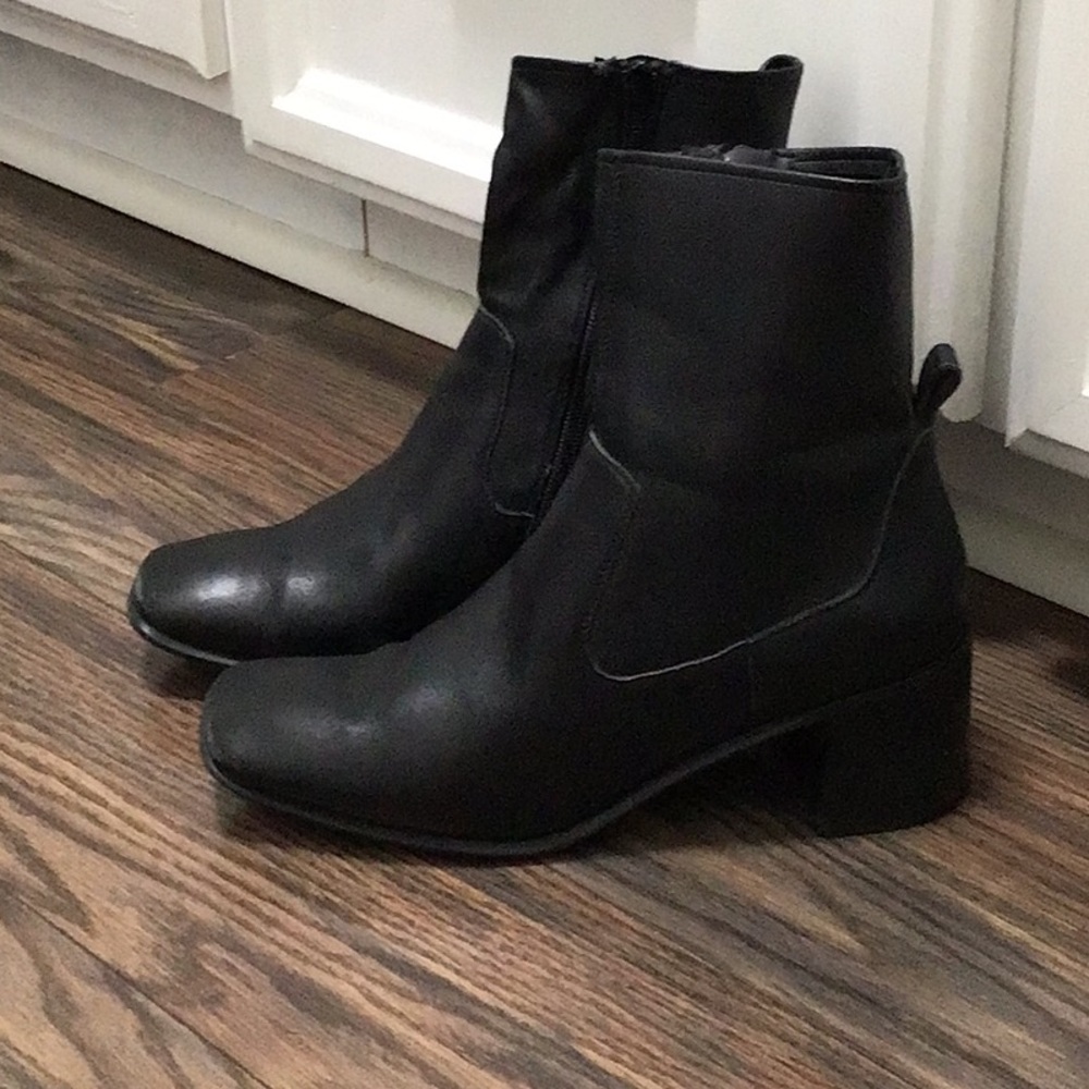 Jeffery Campbell black booties.